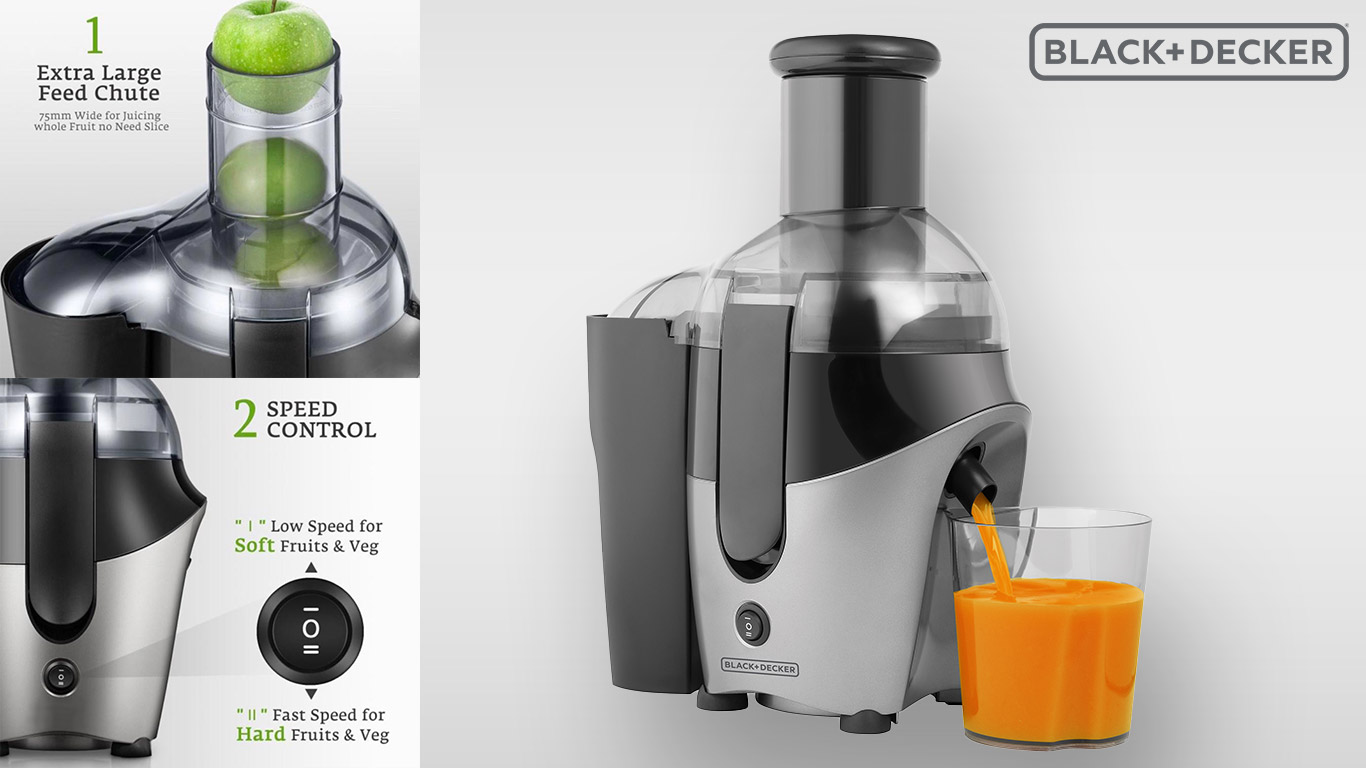 black+decker juicer design by idea